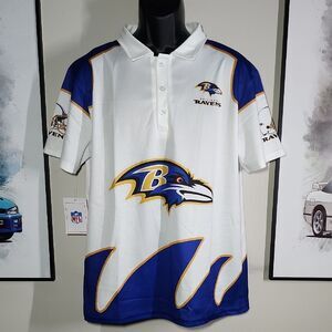XL Baltimore Ravens NFL Game Day Fan Football Polo Jersey